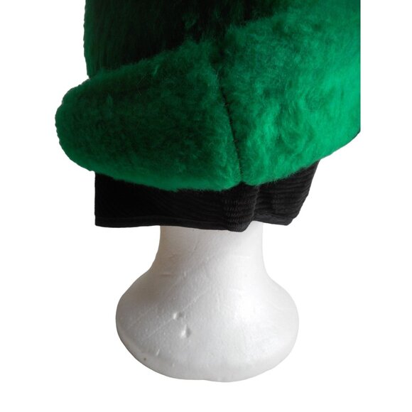 Vintage Bright Green Tyrolean / alpine Fedora like style hat w/ ear flaps - Picture 8 of 10